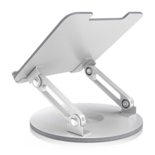 Soporte de sobremesa AISENS ajustable giratorio para portátil/tablet 7"-13" plata
