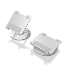 Soporte de sobremesa AISENS ajustable giratorio para portátil/tablet 7"-13" plata