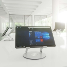 Soporte de sobremesa AISENS ajustable giratorio para portátil/tablet 7"-13" plata