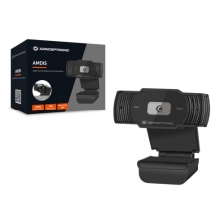 Webcam Conceptronic FullHD con micrófono Foco Fijo 3.6mm 30 Fps Angulo Vision 65º USB