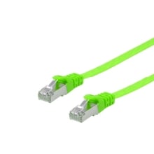 Cable de red Equip U/FTP Cat6A 0.5m LS0H plano verde