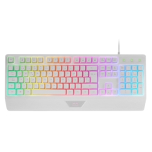 Teclado Mars Gaming Mk124es H-mech Frgb Rainbow blanco