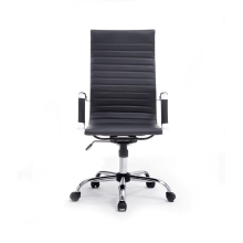 Silla De Oficina Equip Respaldo Alto recubrimiento Pu de alta calidad ergonomica negro
