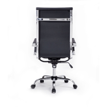 Silla De Oficina Equip Respaldo Alto recubrimiento Pu de alta calidad ergonomica negro