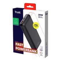 Powerbank Trust 24880 Redoh 20.000mah Negro 18w Carga Rapida 2xUSB-C 1xUSB-A