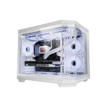 Caja mATX Gaming Mars Gaming Mc3tcoremw Triple Cristal Templado Blanco