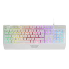 Pack teclado, auriculares, ratón y Alfombrilla Mars Gaming Mcp124prowes H-mech Rgb 3200dpi blanco