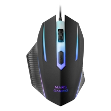 Pack teclado, auriculares, ratón y Alfombrilla Mars Gaming Mcp124prowes H-mech Rgb 3200dpi negro