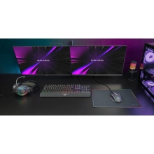 Pack teclado, auriculares, ratón y Alfombrilla Mars Gaming Mcp124prowes H-mech Rgb 3200dpi negro