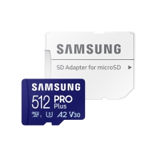Memoria microSD Samsung Pro Plus 512GB V30 + adaptador