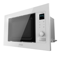 Microondas Cecotec GrandHeat 2090 Built-In Touch 21L 1200W integrable blanco