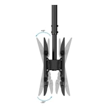 Soporte de techo TooQ LPCE2286TSLI-B para 2 pantallas de 43" a 86" negro