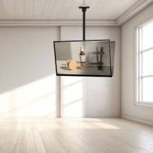 Soporte de techo TooQ LPCE2286TSLI-B para 2 pantallas de 43" a 86" negro