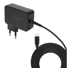 Cargador TooQ TQLC-USBCGAN100PD USB tipo C PD 100W con sistema GaN negro