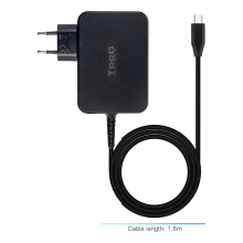 Cargador TooQ TQLC-USBCGAN100PD USB tipo C PD 100W con sistema GaN negro