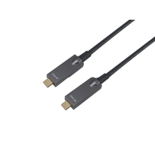 Cable Equip USB tipo C activo óptico macho/macho 4K transferencia 10Gbps 60w 5m negro