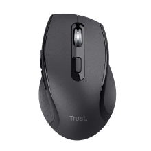 Ratón inalambrico Trust Wireless YVI+ Silent click 1600DPI 6 Botones negro