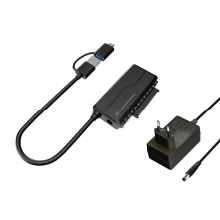 Adaptador USB a SATA 3.0 Conceptronic ABBY21B SATA de 2.5"/3.5" (incluye alimentador)