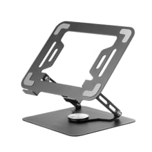 Soporte de portátil Mars Gaming MARSN hasta 17" giratorio plegable de acero negro
