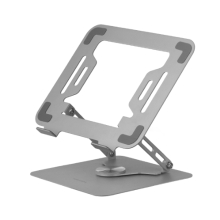 Soporte de portátil Mars Gaming MARSN hasta 17" giratorio plegable de acero plata