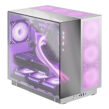 Caja E-ATX torre gaming Mars Gaming MCNOVA3 cristal cromado