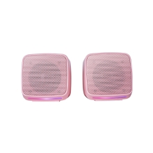 Altavoces 2.0 Mars Gaming MSROP rosa 10W USB + jack control de volumen RGB