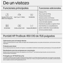 HP Probook 450 G10 i7-1355u 15.6" 16GB 512GB W11P