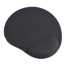 Alfombrilla con reposamuñecas de gel Gembird MP-GEL-BK negro