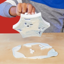 Juego hasbro play - doh spiderman launch and slice battle