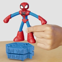 Juego hasbro play - doh spiderman launch and slice battle