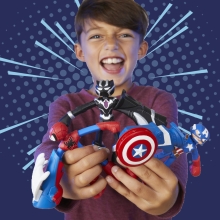 Juego hasbro play - doh spiderman launch and slice battle