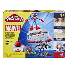 Juego hasbro play - doh spiderman launch and slice battle