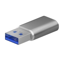 Mini Adaptador Aisens USB 3.2 a USB tipo c gris