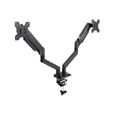Soporte de mesa TooQ DB1434TNR-B 17" a 34" 2 pantallas con brazos negro