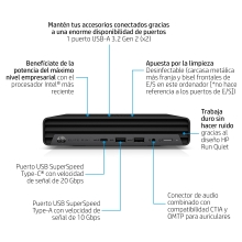 Mini HP Elite 800 G9 i5-14500 16GB 512GB W11P