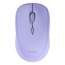 Ratón inalámbrico RF y bluetooth Trust YVI+ 1600DPI 3 dispositivos violeta