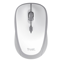 Ratón inalámbrico RF y bluetooth Trust YVI+ 1600DPI 3 dispositivos blanco
