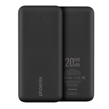 Powerbank Phoenix batería externa 20.000mah con 2xUSB carga rapida y 1xUSB tipo c PD