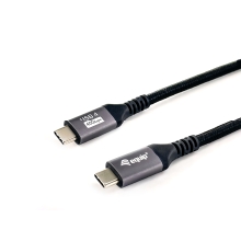 Cable Equip USB tipo C 4 Gen2x2 macho/macho transferencia 40G 240W 1m negro