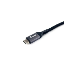 Cable Equip USB tipo C 4 Gen2x2 macho/macho transferencia 40G 240W 1m negro