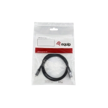 Cable Equip USB tipo C 4 Gen2x2 macho/macho transferencia 40G 240W 1m negro