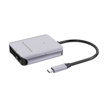 Lector de tarjetas externo Conceptronic BIAN09G USB TIPO C SD/SDHC/SDXC MicroSD/T-Flash