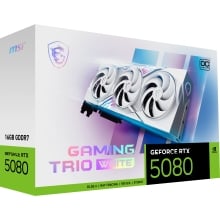 Tarjeta gráfica MSI RTX 5080 16G Gaming Trio OC 16GB GDDR7 White