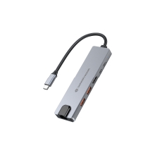 Docking USB tipo C 6 en 1 Conceptronic 1xHDMI 2xUSB-A 3.1 1xUSB-C 2xUSB-C PD 140W 1xRJ45