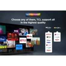 TV TCL 43" 43P7K UHD QLED Google TV Dolby Atmos