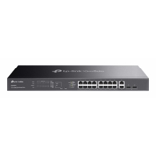 Switch semigestionable TP-Link Omada ES220GMP 20P 16xLAN Gb PoE+ 2xLAN Gb 2×SFP 250W total metal