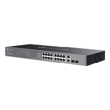Switch semigestionable TP-Link Omada ES220GMP 20P 16xLAN Gb PoE+ 2xLAN Gb 2×SFP 250W total metal