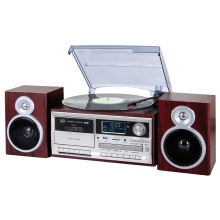 Tocadiscos Trevi TT 1072 DAB turntable +DAB+AW+encoding dark wood