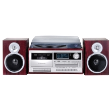 Tocadiscos Trevi TT 1072 DAB turntable +DAB+AW+encoding dark wood