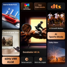 TV Hisense 43" 43A6Q UHD 4K Vidaa Smart TV Modo Juego Plus